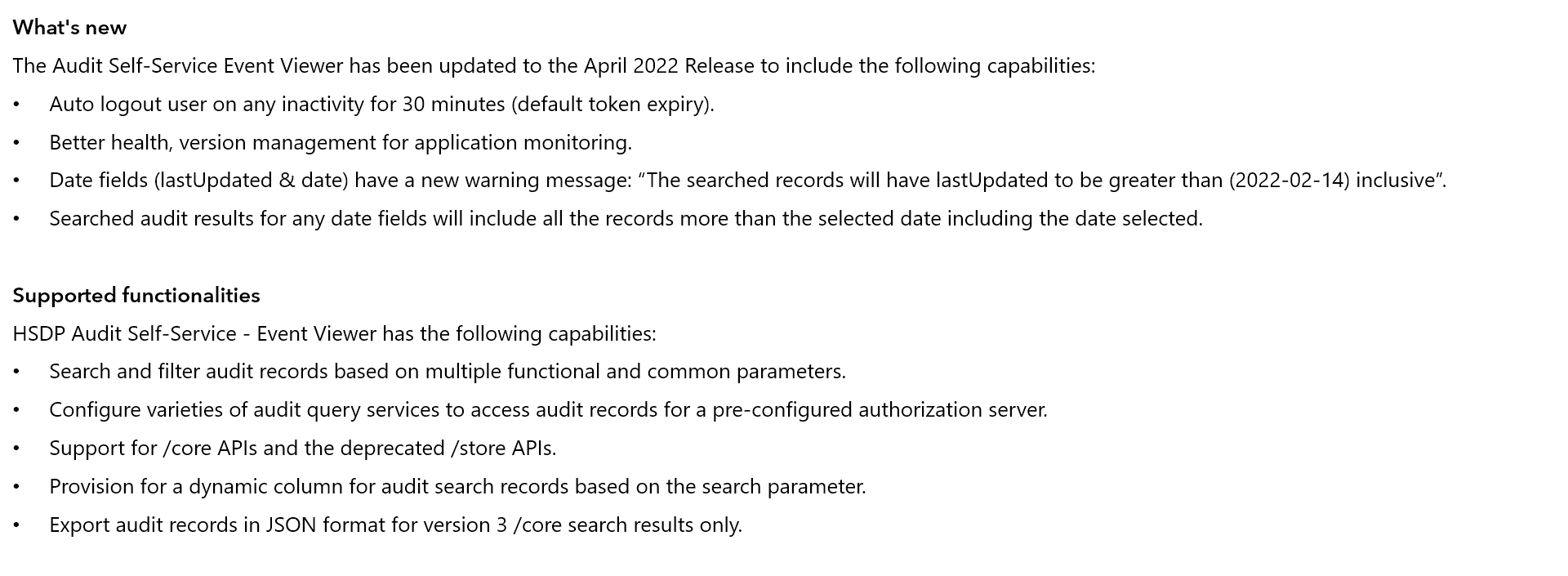 HSDP Documentation
